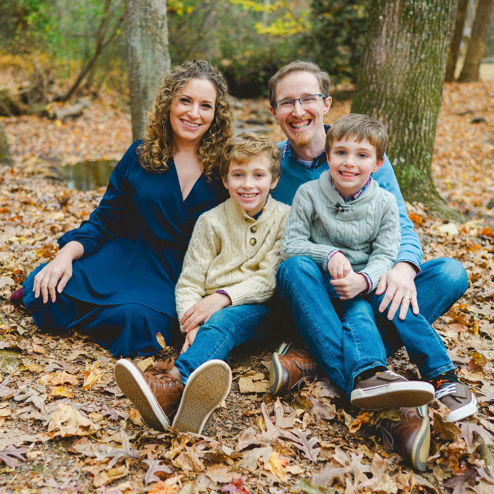 Davey, Marissa, Ansel, and Harrison family picture