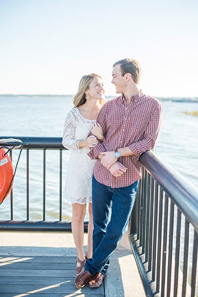 Charleston, SC Pier, engagement photographer