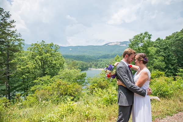 Wedding photos at Table Rock State Park | Greenville, SC wedding photographer