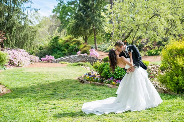 Rock Quarry Garden wedding photography in Greenville, SC