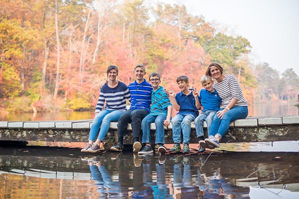 The lake at Paris Mountain State Park