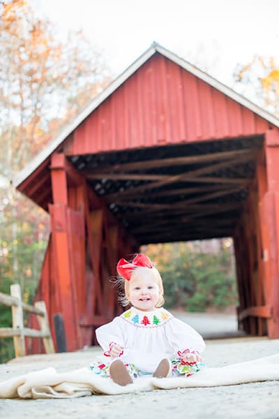 Campbell's Covered Bridge family photo | Campbells covered bridge in Landrum, SC