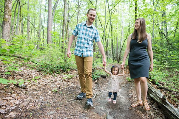 Popular family photographer in Greenville, SC | Yellow Branch Falls