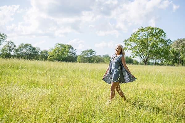 Senior portrait in Greenville, SC | Timberock at Hopkins Farm